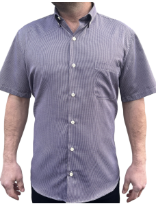 Чоловіча сорочка в клітинку короткий рукав