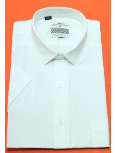 Чоловіча сорочка біла з коротким рукавом