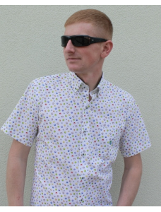 Молодіжна чоловіча сорочка з коротким рукавом принт